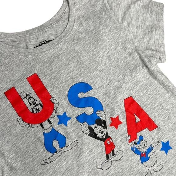 Disney Mickey & Friends USA Gray T-Shirt Woman’s Small - Picture 6 of 6